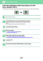 ORIGINALS WITH NO EDGE CUTOFF FULL BLEED COPY This (Page 251 / 934) Sharp MX Printer Manual