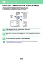 SPECIFYING A PAPER POSITION POSITION IMAGE This function (Page 253 / 934) Sharp MX Printer Manual