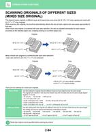 ORIGINALS OF DIFFERENT SIZES MIXED SIZE ORIGINAL This (Page 258 / 934) Sharp MX Printer Manual