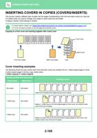 SERTING COVERS IN COPIES COVERSINSERTS This function (Page 269 / 934) Sharp MX Printer Manual