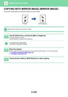 WITH MIRROR IMAGE MIRROR IMAGE This function makes (Page 289 / 934) Sharp MX Printer Manual