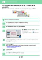 REDGREENBLUE IN COPIES RGB ADJUST This function heightens (Page 292 / 934) Sharp MX Printer Manual
