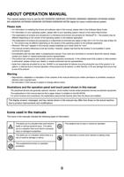 ABOUT OPERATION MANUAL This manual explains how to (Page 3 / 934) Sharp MX Printer Manual