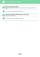 5 Set each copy item as required These copy settings (Page 301 / 934) Sharp MX Printer Manual