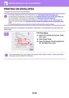 ON ENVELOPES The bypass tray can be used for envelope (Page 321 / 934) Sharp MX Printer Manual