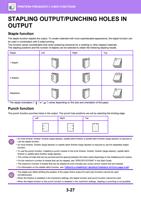 STAPLING OUTPUTPUNCHING HOLES IN OUTPUT Staple function (Page 333 / 934) Sharp MX Printer Manual