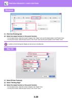 1 Click the Finishing tab 2 Select the staple function (Page 334 / 934) Sharp MX Printer Manual