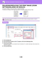 ENLARGINGREDUCING THE PRINT IMAGE ZOOM SETTINGENLARGE (Page 342 / 934) Sharp MX Printer Manual