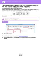TWOSIDED PRINTING WITH SPECIFIC PAGES PRINTED ON THE (Page 369 / 934) Sharp MX Printer Manual