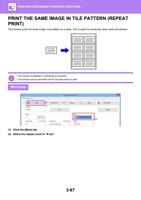 THE SAME IMAGE IN TILE PATTERN REPEAT PRINT This function (Page 373 / 934) Sharp MX Printer Manual