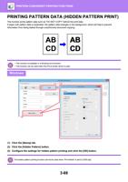 PATTERN DATA HIDDEN PATTERN PRINT This function prints (Page 374 / 934) Sharp MX Printer Manual