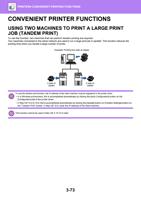 ER FUNCTIONS USING TWO MACHINES TO PRINT A LARGE PRINT (Page 379 / 934) Sharp MX Printer Manual