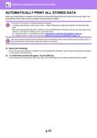 UTOMATICALLY PRINT ALL STORED DATA When user authentication (Page 383 / 934) Sharp MX Printer Manual