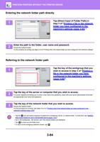 Entering the network folder path directly 1 Direct (Page 390 / 934) Sharp MX Printer Manual