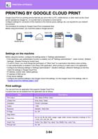 PRINTING BY GOOGLE CLOUD PRINT Google Cloud Print is (Page 400 / 934) Sharp MX Printer Manual