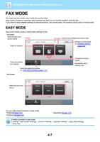 FAX MODE Fax mode has two modes easy mode and normal (Page 409 / 934) Sharp MX Printer Manual