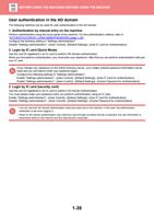 in the AD domain The following methods can be used (Page 41 / 934) Sharp MX Printer Manual