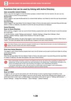 s that can be used by linking with Active Directory (Page 42 / 934) Sharp MX Printer Manual