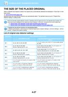 THE SIZE OF THE PLACED ORIGINAL When a standard size (Page 429 / 934) Sharp MX Printer Manual