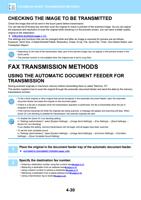 CHECKING THE IMAGE TO BE TRANSMITTED Check the image (Page 432 / 934) Sharp MX Printer Manual