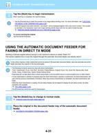 3 Tap the Start key to begin transmission When scanning (Page 433 / 934) Sharp MX Printer Manual