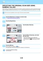 USING NUMERIC VALUES When scanning a nonstandard size (Page 450 / 934) Sharp MX Printer Manual