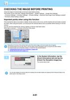 CHECKING THE IMAGE BEFORE PRINTING Check the image (Page 463 / 934) Sharp MX Printer Manual