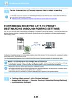 3 Tap the Execute key in Forward Received Data to begin (Page 466 / 934) Sharp MX Printer Manual
