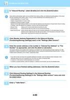 In Inbound Routing select Enable and click the Submit (Page 467 / 934) Sharp MX Printer Manual
