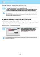 Settings for saving received faxes to the hard disk (Page 471 / 934) Sharp MX Printer Manual