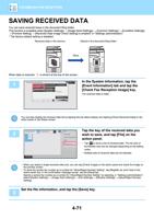 DATA You can save received faxes in the document filing (Page 473 / 934) Sharp MX Printer Manual