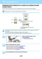 BOTH SIDES OF A CARD AS A SINGLE PAGE CARD SHOT Send (Page 478 / 934) Sharp MX Printer Manual