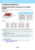 SCANNING ORIGINALS ERASING PERIPHERAL SHADOWS ON THE (Page 488 / 934) Sharp MX Printer Manual