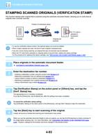 STAMPING SCANNED ORIGINALS VERIFICATION STAMP This (Page 495 / 934) Sharp MX Printer Manual