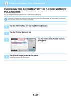 THE DOCUMENT IN THE FCODE MEMORY POLLING BOX You can (Page 519 / 934) Sharp MX Printer Manual