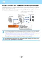 BROADCAST TRANSMISSION USING FCODES When your machine (Page 523 / 934) Sharp MX Printer Manual
