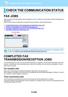 CHECK THE COMMUNICATION STATUS CHECK THE COMMUNICATION (Page 526 / 934) Sharp MX Printer Manual