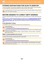 STORING DESTINATIONS FOR SCAN TO DESKTOP To store your (Page 535 / 934) Sharp MX Printer Manual