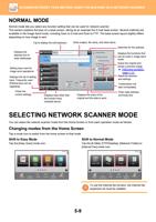 NORMAL MODE Normal mode lets you select any function (Page 537 / 934) Sharp MX Printer Manual