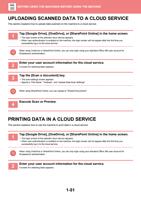 UPLOADING SCANNED DATA TO A CLOUD SERVICE This section (Page 54 / 934) Sharp MX Printer Manual