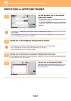 SPECIFYING A NETWORK FOLDER 1 Address Book Address (Page 550 / 934) Sharp MX Printer Manual