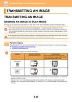 TRANSMITTING AN IMAGE TRANSMITTING AN IMAGE TRANSMITTING (Page 555 / 934) Sharp MX Printer Manual