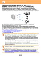 THE SAME IMAGE TO MULTIPLE DESTINATIONS BROADCAST TRANSMISSION (Page 566 / 934) Sharp MX Printer Manual