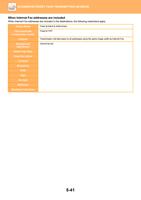 When Internet Fax addresses are included When Internet (Page 569 / 934) Sharp MX Printer Manual