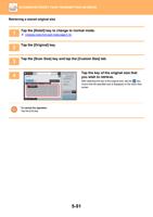 Retrieving a stored original size 1 Tap the Detail (Page 579 / 934) Sharp MX Printer Manual