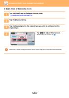 In Scan mode or Data entry mode 1 Tap the Detail key (Page 583 / 934) Sharp MX Printer Manual