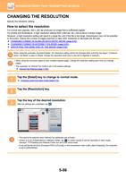 RESOLUTION Specify the resolution setting How to select (Page 584 / 934) Sharp MX Printer Manual