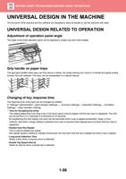 UNIVERSAL DESIGN IN THE MACHINE The structure of the (Page 59 / 934) Sharp MX Printer Manual