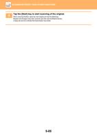 Tap the Start key to start scanning of the original (Page 613 / 934) Sharp MX Printer Manual