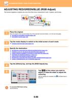 REDGREENBLUE RGB Adjust This function heightens or (Page 624 / 934) Sharp MX Printer Manual